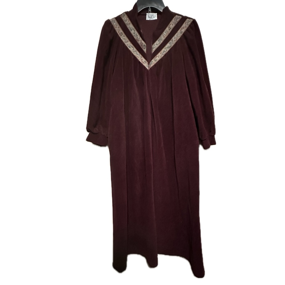 Vintage Vanity Fair robe petite medium EUC burgundy